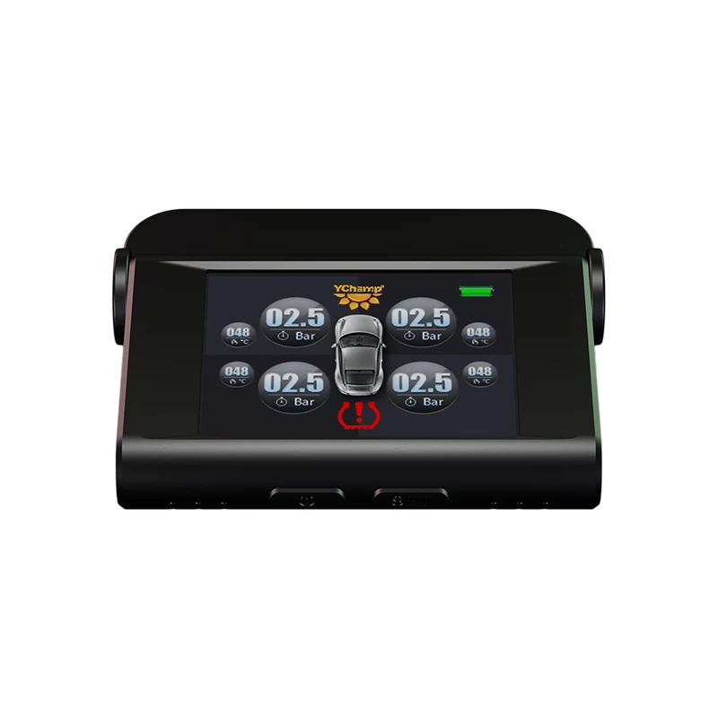 TUAO S2i Smart Car TPMS Tire Pressure Monitoring System Solar Power Charging TFT Display Tyre pressure sensor Auto alarm system |