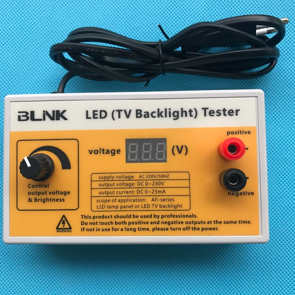 Абсолютно новый 0 230 В выход LED ТВ ПОДСВЕТКА тестер светодиодные ленты тест