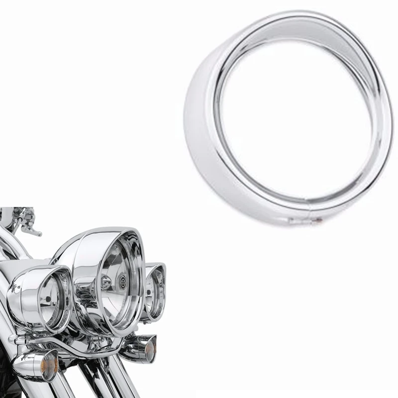 7 &quotХромированный налобный фонарь для Harley &amp Motorcycle Touring Street Glide Road King Trikes FLHX FLHR FLH/T