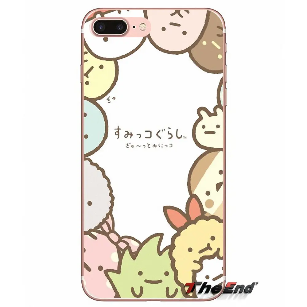 Sumikko gurashi Art Мягкий силиконовый чехол для Sony Xperia Z Z1 Z2 Z3 Z5 compact M2 M4 M5 E3 T3 XA Aqua LG G4 G5 G3 G2
