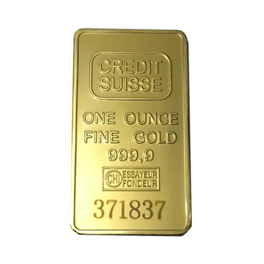 50 шт./партия,, лазерный номер suisse Surelife, 1 унций. 24 k позолоченные слиток Золота