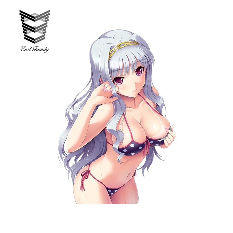 EARLFAMILY Сексуальная Автомобильная наклейка Shijou Takane мультяшный автомобильный