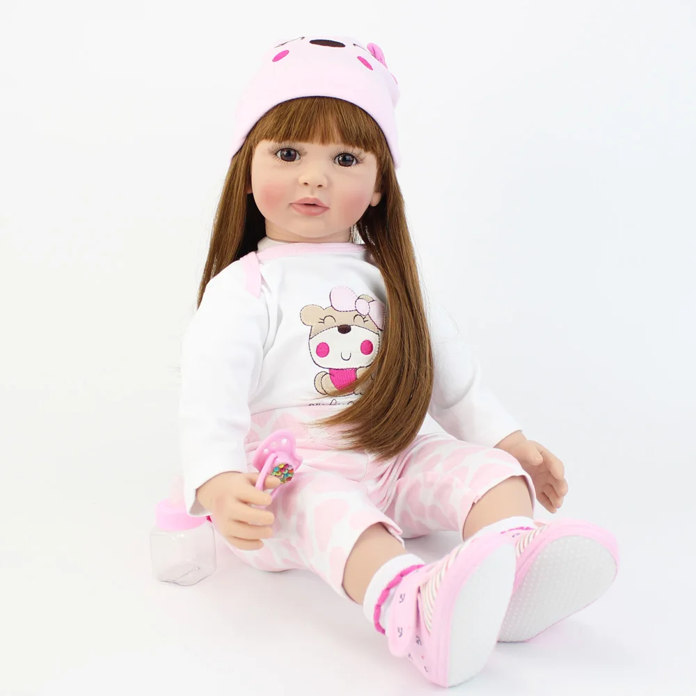 60 см Кукла реборн малыш мягкий силиконовый Viny конечности 2" Принцесса Baby Alive Bebe девочка прекрасный подарок на день рождения игровой дом игрушка