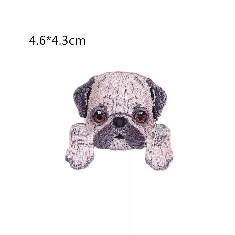 1 шт. нашивки для вышивания головы щенка с вышитым животным уплотнением