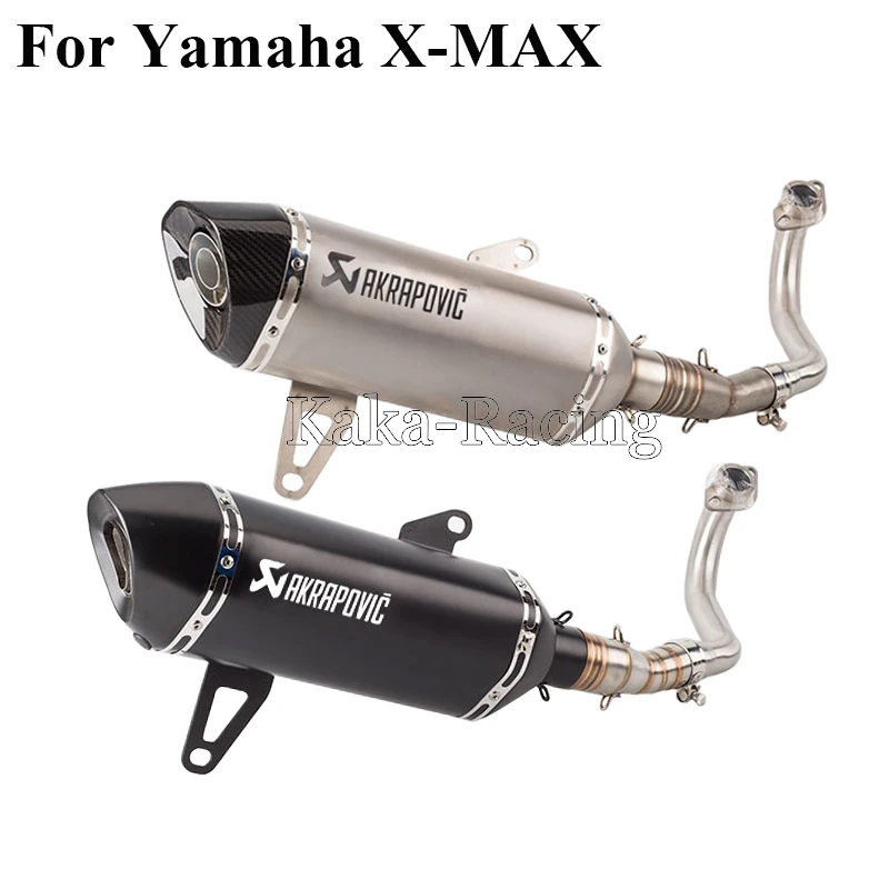 X max 300 250 Full system Slip On Akrapovic Carbon Fiber Exhaust Muffler Pipe For Yamaha XMAX 2017 2018 with DB killer|Выхлопные трубы