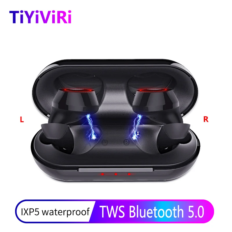 Беспроводная гарнитура Bluetooth наушники TWS 5 мини спортивные бас 3D стерео с