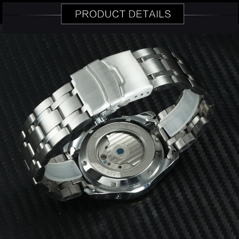 FORSINING модные автоматические механические часы с турбийоном мужские ремешком из