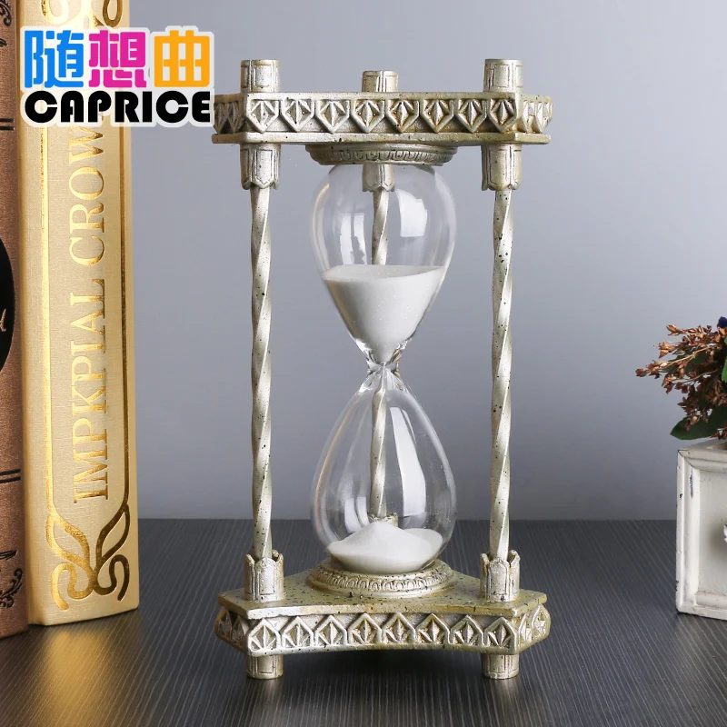 安い 30分時間レトロ砂時計スパイラル列ホーム家具の装飾品創造的誕生日装飾ヨーロッパデスクトップ