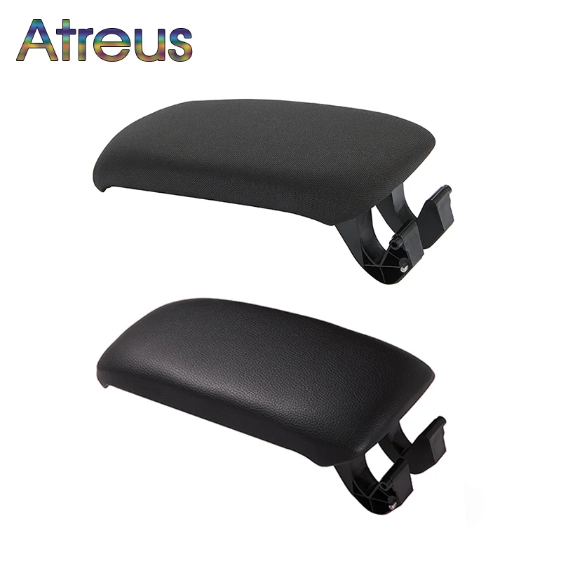 

Atreus 1pcs Cloth Leather Car Styling Center Console Armrest Cover Stickers For Audi A3 8P A5 Accessories 2003-2012