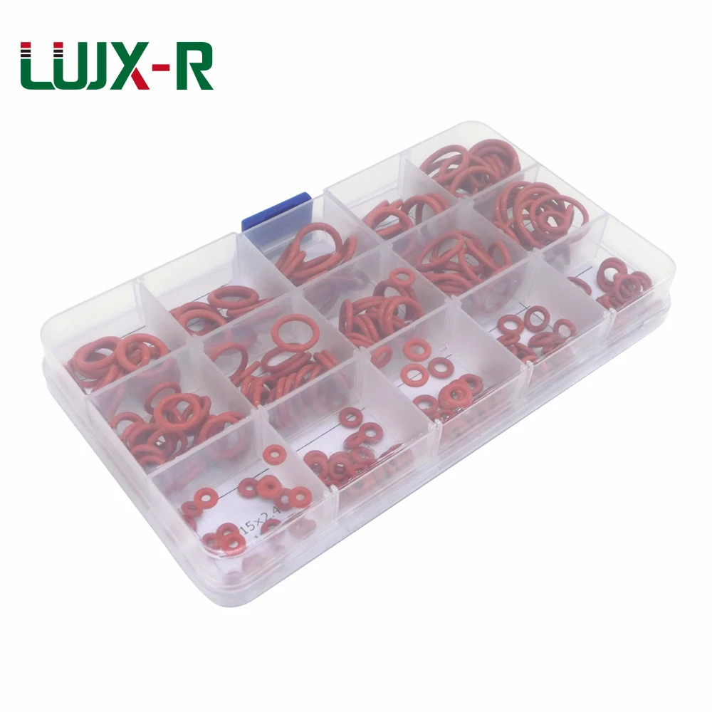 LUJX R 225 шт. уплотнительное кольцо комплект уплотнительных прокладок красные