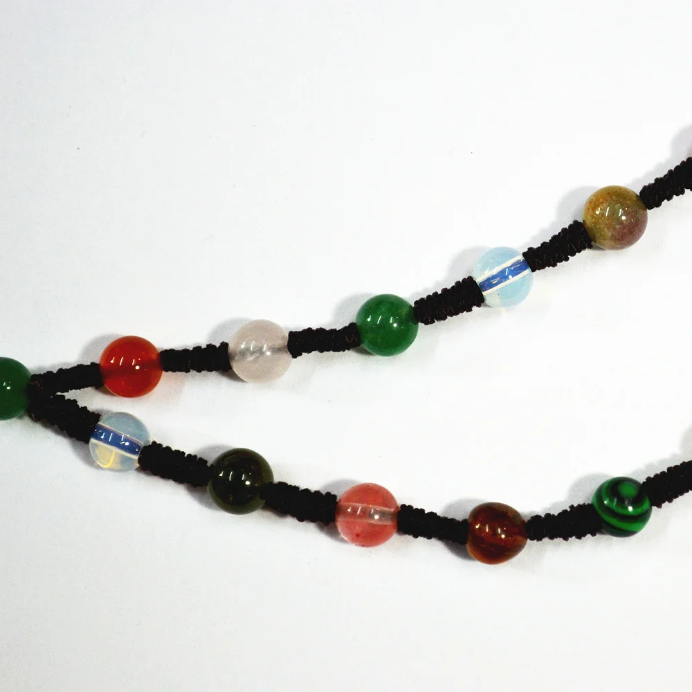 Модное женское ожерелье из Натурального Розового Кварца оникса опала тигрового