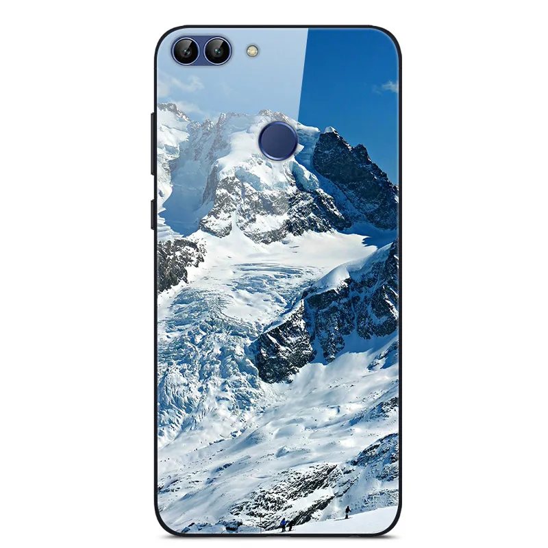 Для huawei P Smart чехол PSmart чехол из закаленного стекла для телефона черный чехол-бампер для huawei P Smart FIG-LX1 FIG-LX3 5,65"
