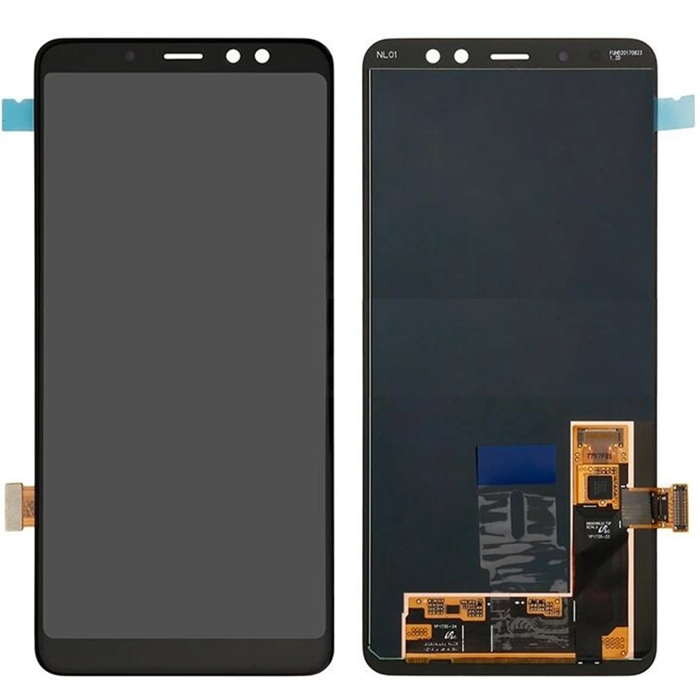 Для Samsung Galaxy A8 Plus (2018) A730 A730F ЖК экран и замена дигитайзера в сборе! (черный)|Экраны