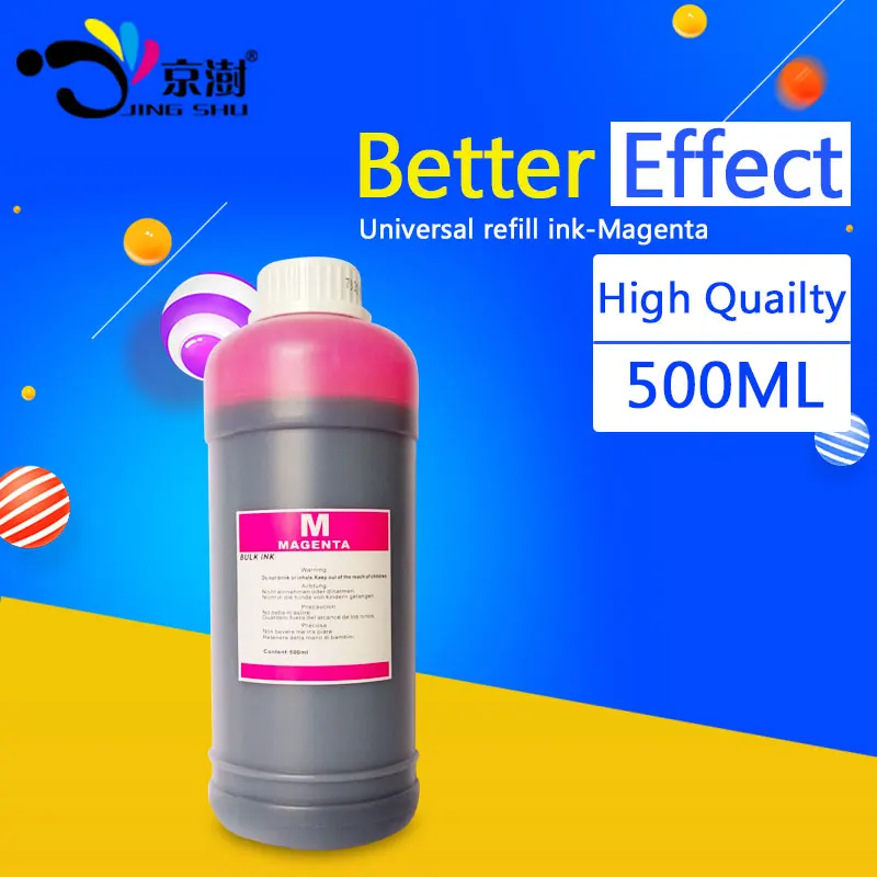 1 бутылка 500 мл Magenta универсальная заправка чернил краситель костюм для hp canon brother