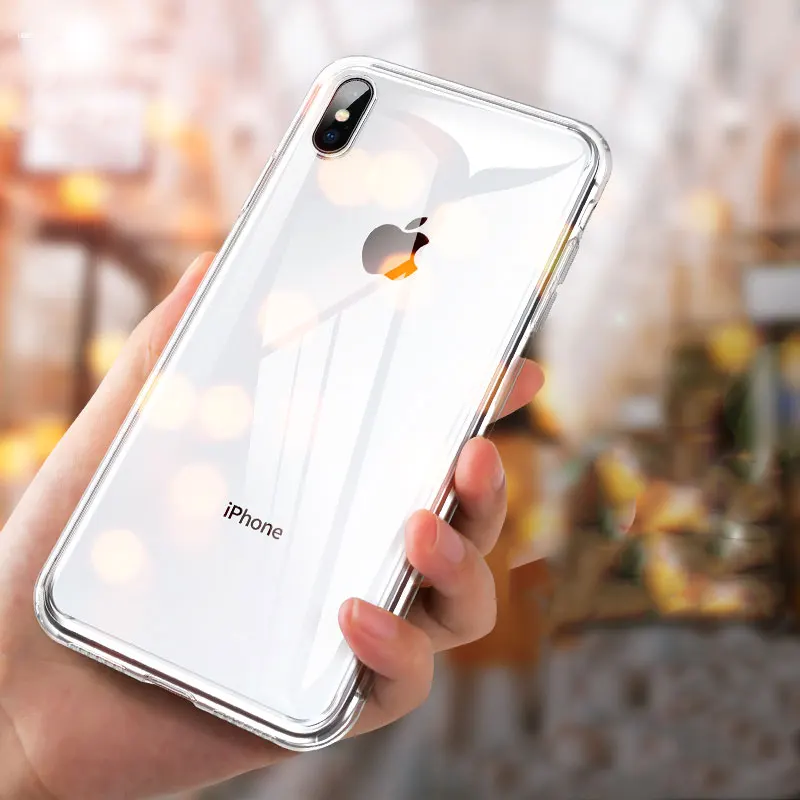 Slim Clear Soft TPU Cover For iPhone X XR XS Max Case Support Wireless Charging Anti-Shock Frame Bag 6 6s 7 8 Plus |