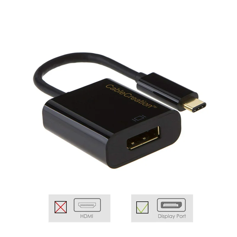 USB-C к DP 4 K Тип C (Совместимость с Thunderbolt 3) адаптеру DisplayPort совместим MacBook Pro 2017 Mac Mini Air