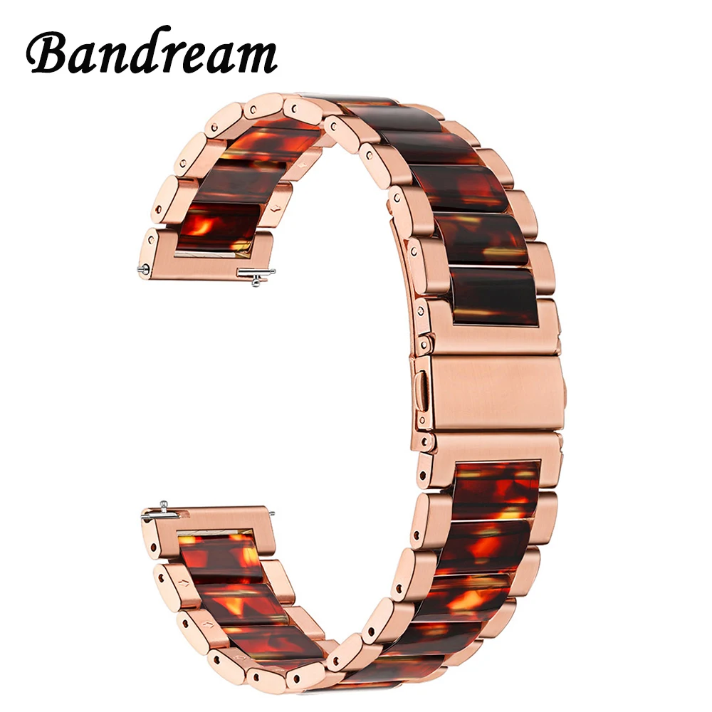 

Stainless Steel & Resin Watchband 20mm 22mm for CK DW Diesel Fossil Timex Armani Men Women Watch Band Wrist Strap Link Bracelet