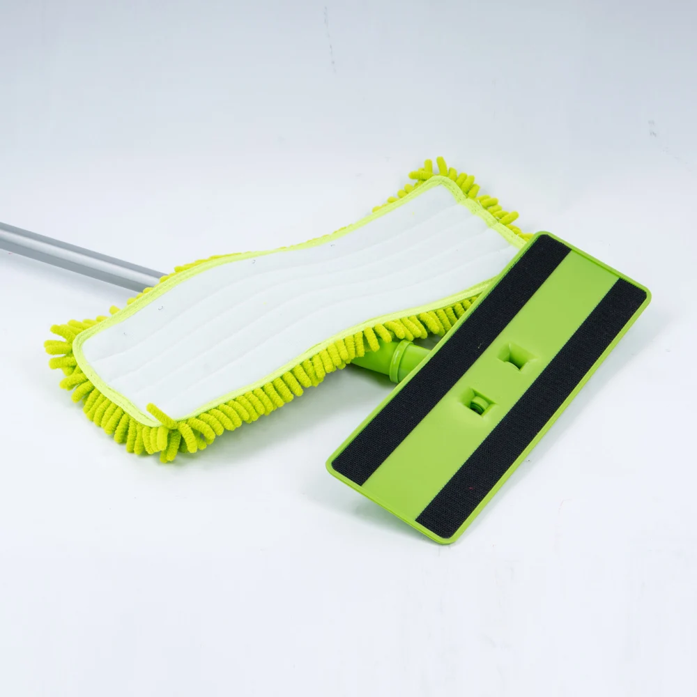 Швабра с 2мя тряпками из микрофибры и раздвижной ручкой | Дом сад