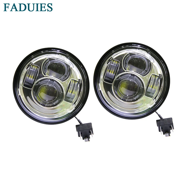 FADUIES новая мотоциклетная светодиодная фара хромированная 4 65 &quotсветодиодный ная