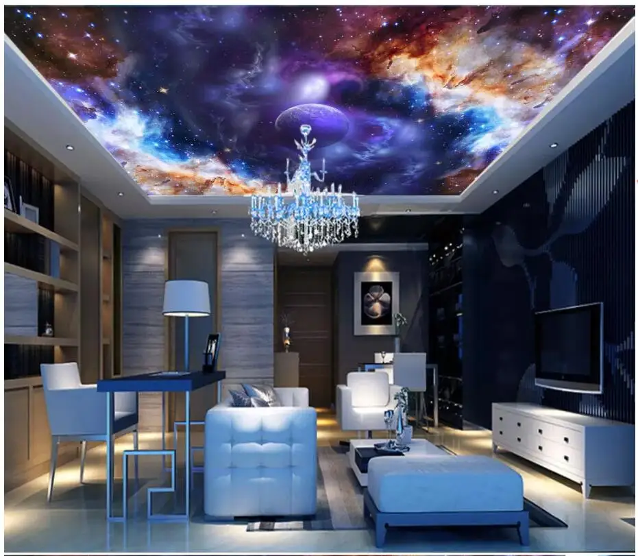 3d обои на заказ фотообои красочное звездное небо Вселенная гостиная потолочные