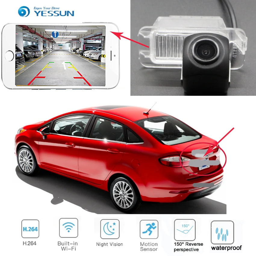 YESSUN новая Ariival для Ford Mondeo 3th MK4 2007 ~ 2014 CCD камера заднего вида беспроводная