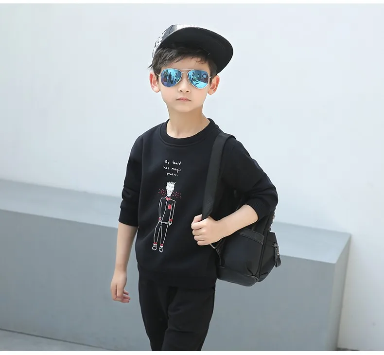 Pioneer Kids/свитер для мальчиков; модные хлопковые толстовки с капюшоном и принтом; Детский Повседневный пуловер для мальчиков; Верхняя одежда с флисовой подкладкой