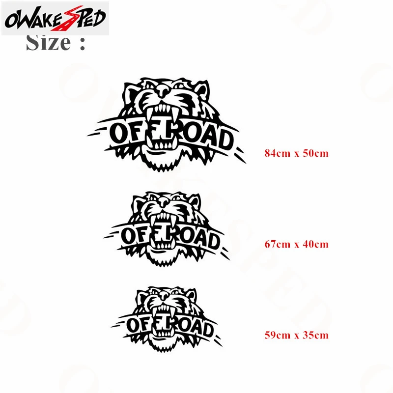 2 шт. по бездорожью Тигр Графика наклейки на автомобиль боковой двери декор