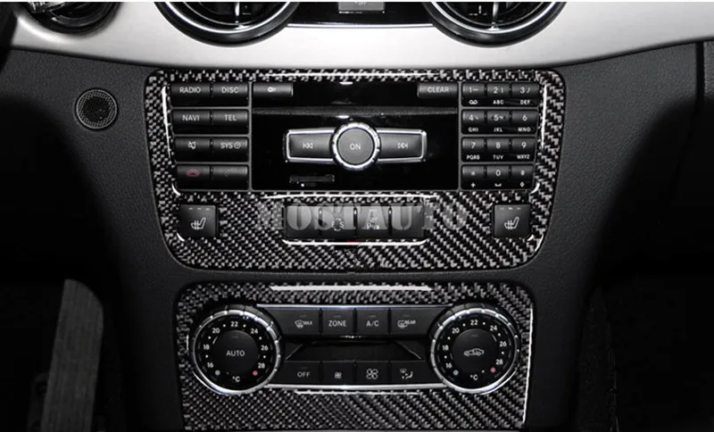 Центральная консоль из углеродного волокна для Benz GLK X204 панель CD и AC отделочная