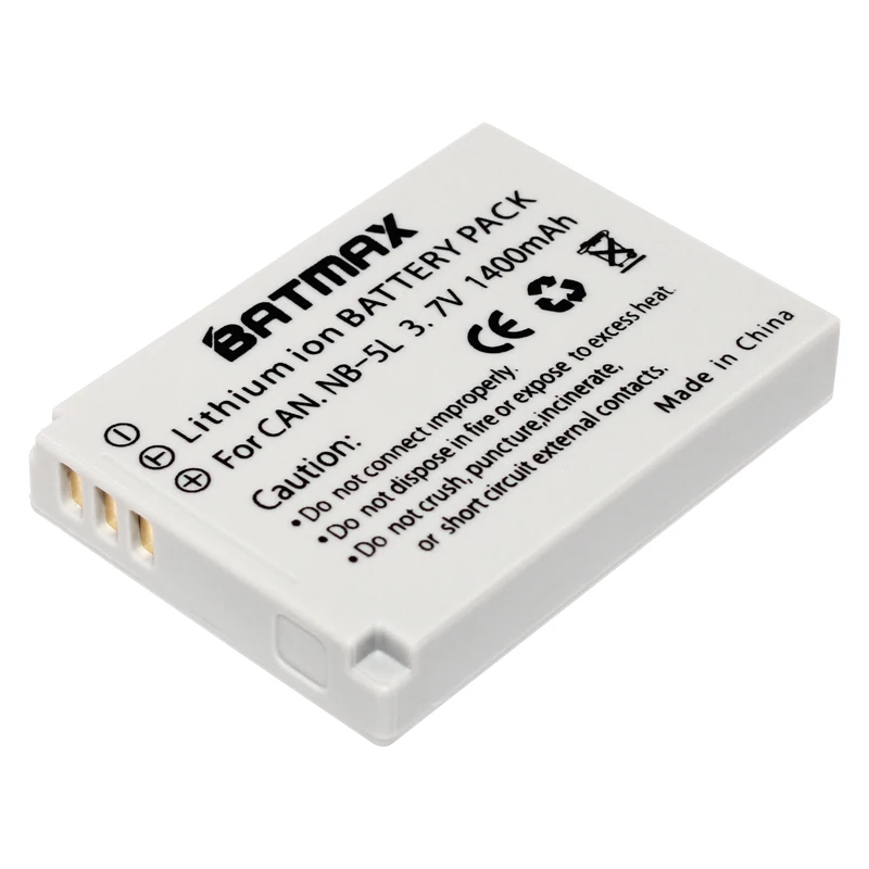Batmax 4 шт. NB-5L NB 5L NB5L аккумуляторная батарея + USB двойное зарядное устройство для