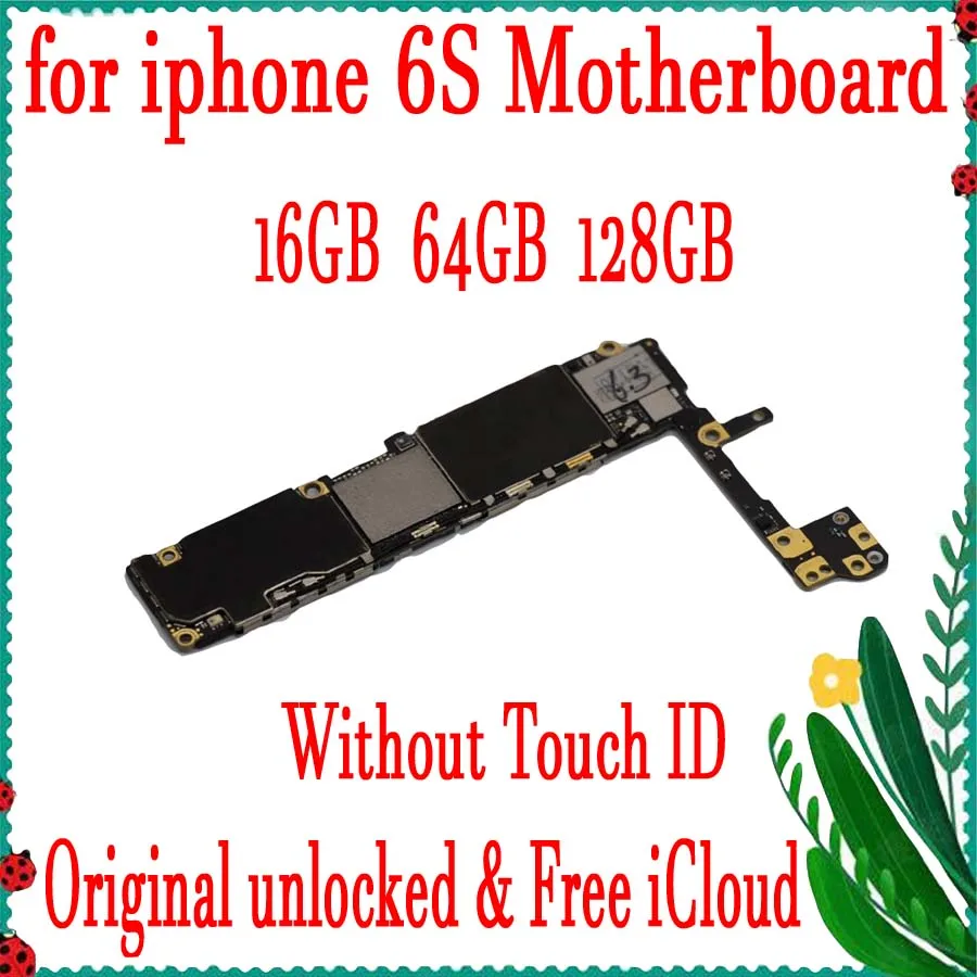 Заводская разблокированная материнская плата для iphone 6S с/без Touch ID оригинальная 4