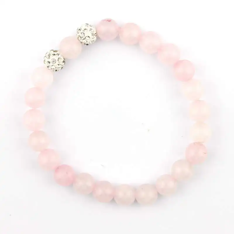 Женский браслет с натуральными бусинами из полудрагоценных камней