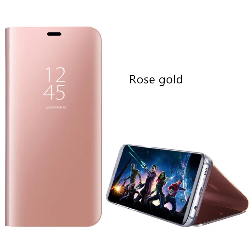 Cleaclear вид смарт-чехол для телефона Sumsung A5 A6 A7 2018 зеркальный флип-чехол samsung A8 A9 плюс
