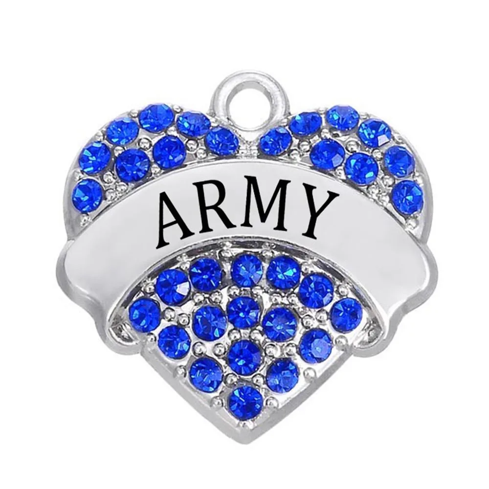 Военные украшения оптовая продажа сплав с родиевым покрытием слова армейская