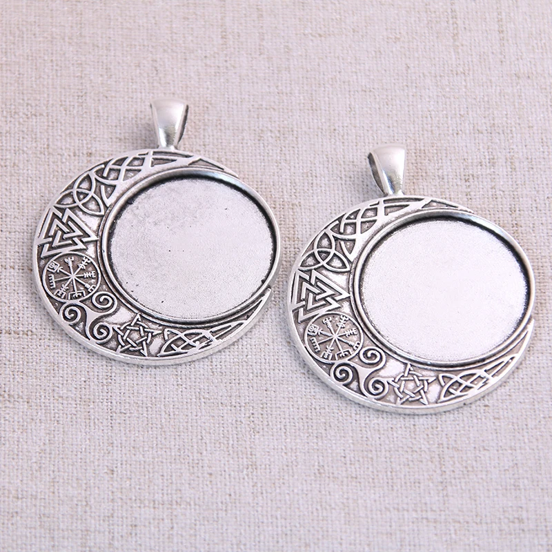 2pcs 25mm Inner Size Antique And Bronze Baroque Style Cabochon Base Setting Charms Pendant | Украшения и аксессуары