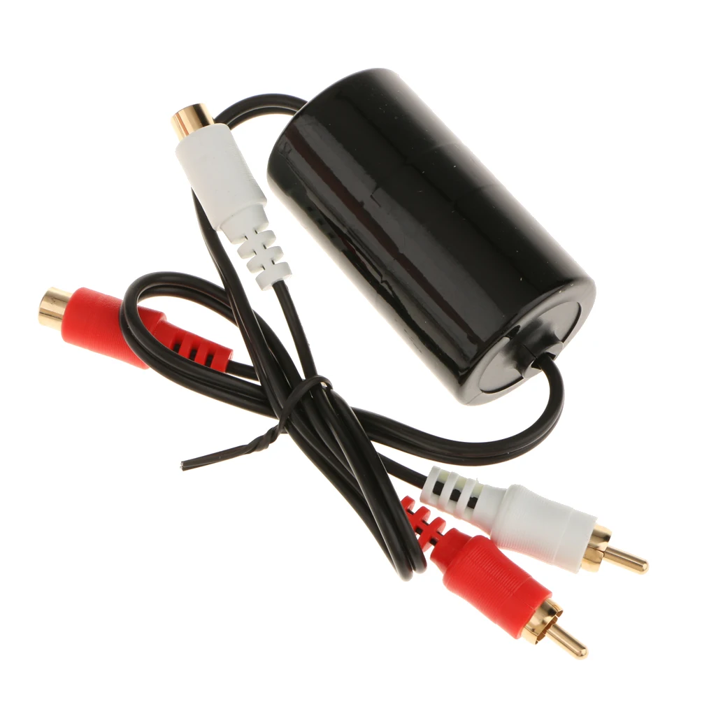 Автомобильный стерео 2 канальный RCA Аудио шум фильтр подавитель заземления петля