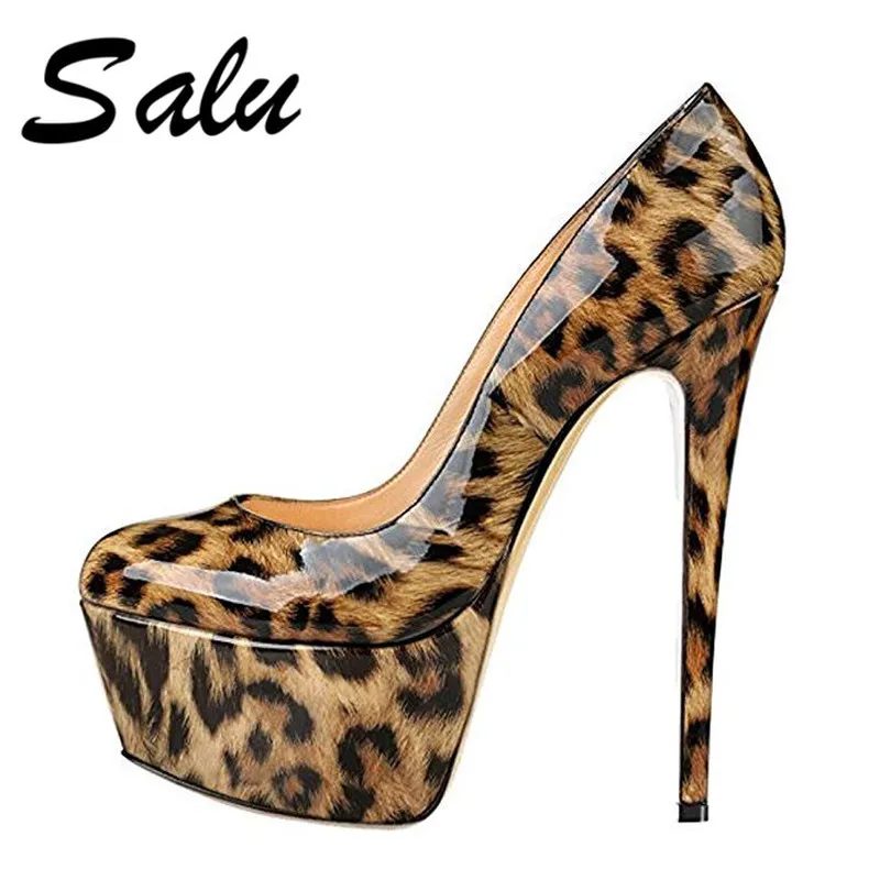 

Salu 2020 Hot Fashion New High-heeled Shoes Woman Pumps Wedding Party Shoes Platform Fashion Women Shoes High Heels Black