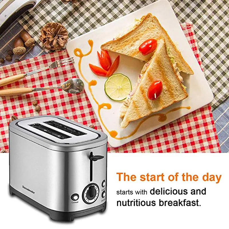 Тостер автоматическая выпечки хлебопечка аппарат для приготовления завтрака с 2