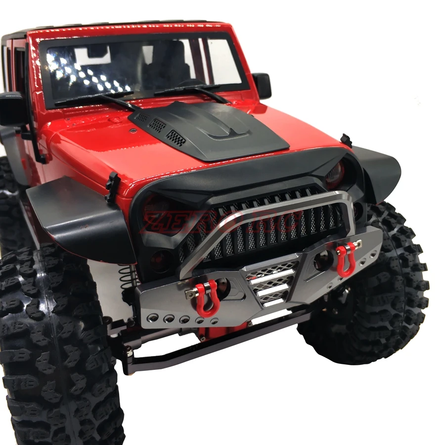 1/10 весы RC грузовик алюминиевый передний бампер BULL BAR с скобой для осевого SCX10 JEEP