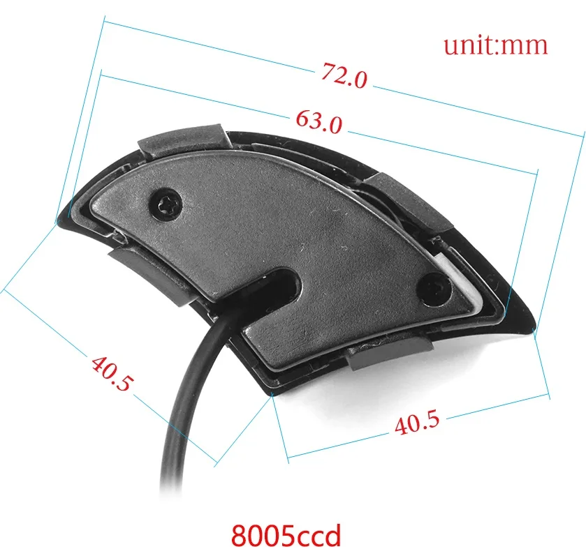 8005CCD Appr. 180deg CCD HD Автомобильная передняя решетка камеры для Toyota Prado 2700 4000 2010 RAV4 COROLLA eiz Vios Highlander Камера Переднего Вида - Название цвета: 8005CCD