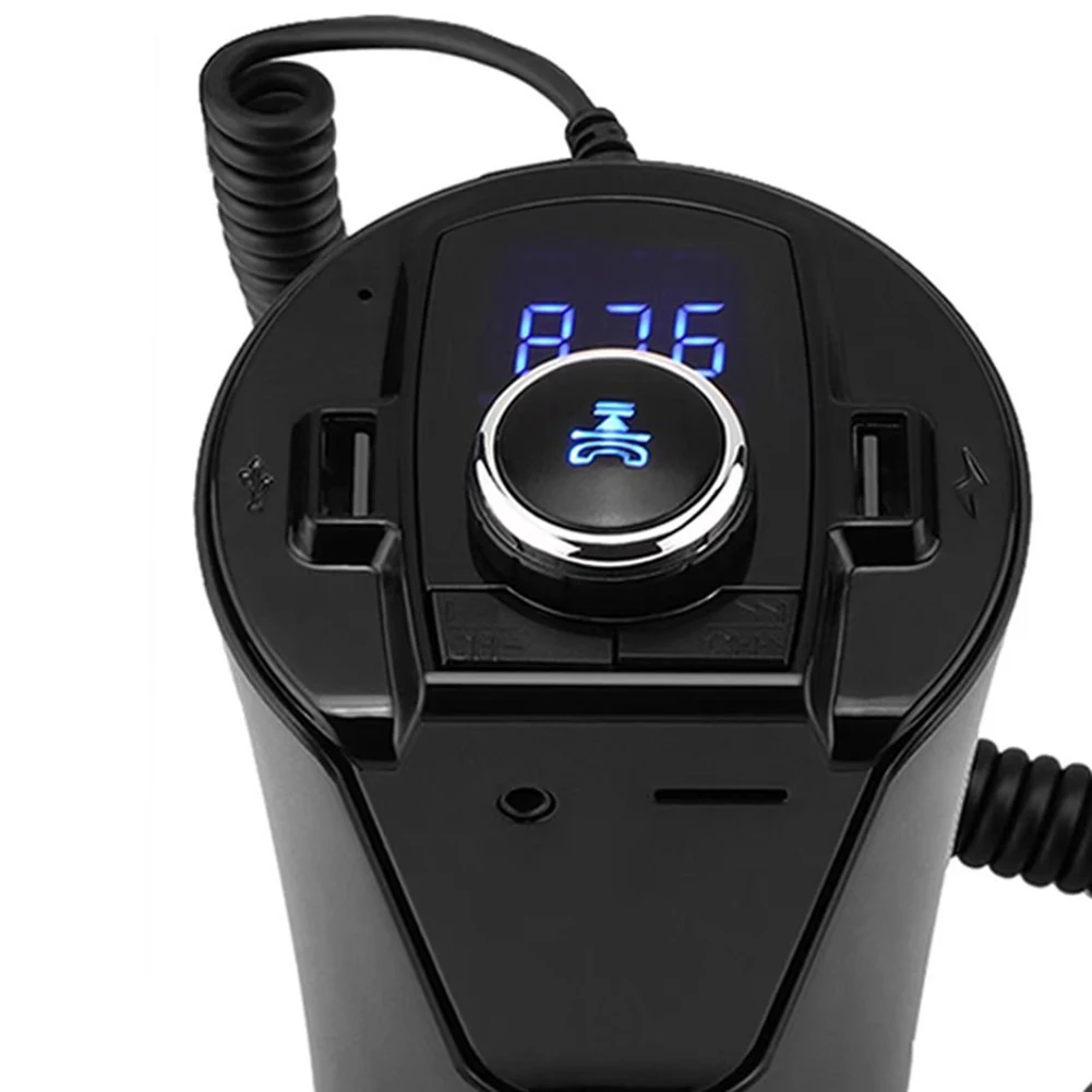 Bluetooth автомобильный комплект MP3-плеер fm-передатчик двойной USB зарядное устройство Hands-free автомобильный комплект музыкальный плеер Поддержка tf-карты