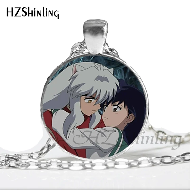 15 NS-00792 Inuyasha и Кагоме Цепочки и ожерелья с Стекло стимпанк ювелирные изделия для Для женщин Косплэй утверждающий кулон Цепочки и ожерелья s HZ1 - Окраска металла: 15