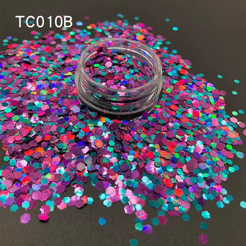 10 типов 1 6 мм смешанные цвета крупные блестящие шестиугольные гвозди для ногтей