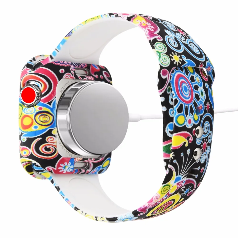 Odog мягкий чехол из ТПУ с принтом для Apple Watch TPU 38 мм 42 Серия чехлов 1/2/3 Универсальный