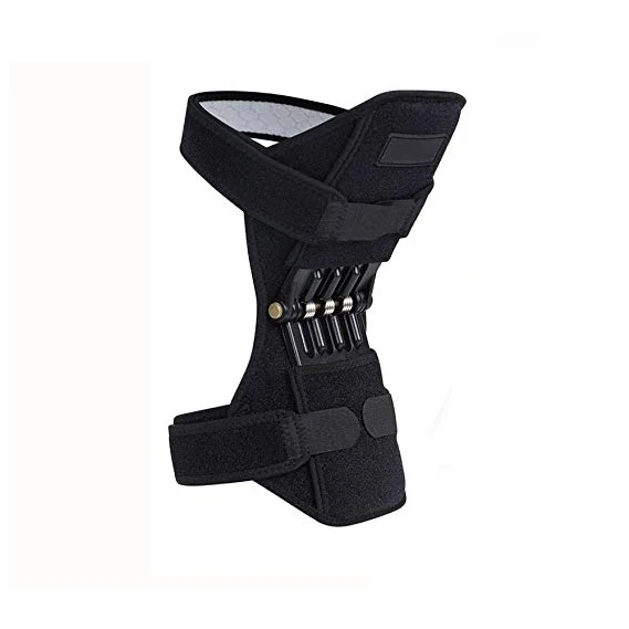 Black-1 Piece 1 пара унисекс PowerLift поддержка суставов наколенники мощный отскок силы весны - Цвет: Black-1 Piece