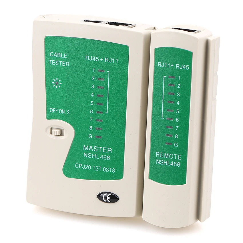 KELUSHI RJ45 RJ11 RJ12 CAT5 UTP сетевой LAN Кабельный тестер высокого качества сетевой инструмент Розничная NSHL468 быстрая