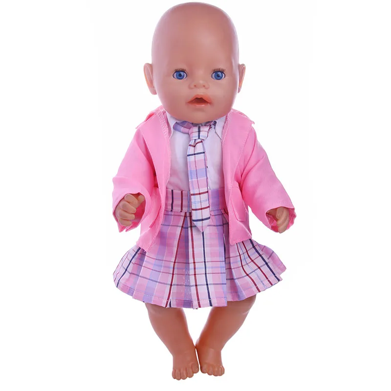 Розовая школьная форма в Корейском стиле для куклы 18 дюймов кукла 43 см детского