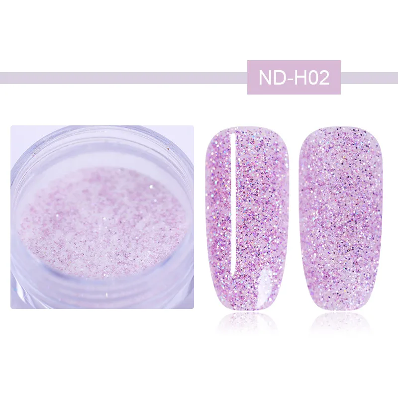 ND-H02 NICOLE Дневник 10 г погружающийся порошок для ногтей Система натуральный сухой фиолетовый розовый красочный мерцающий дизайн ногтей блеск маникюрный дизайн - Цвет: ND-H02