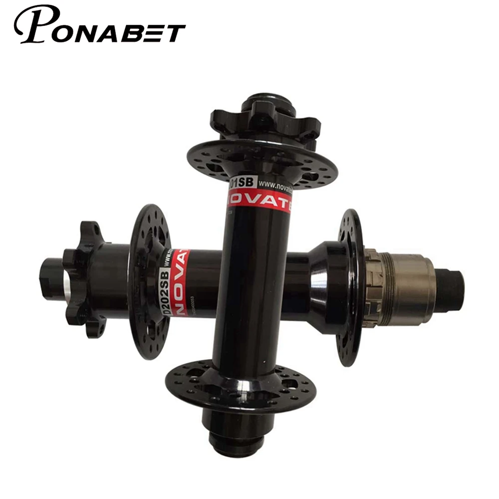 Передняя велосипедная втулка PONABET Novatec D201SB/D202SB 15x150 мм задняя 12x190 или 197 толстая