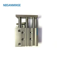 nbsanminse mgpl bore25 compressed air cylinder smc type iso pneumatic compact cylinder miniature guide rod double acting stroke