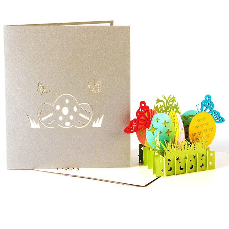 Пасхальные поздравительные открытки FunPa Необычные 3D с искусственным рисунком